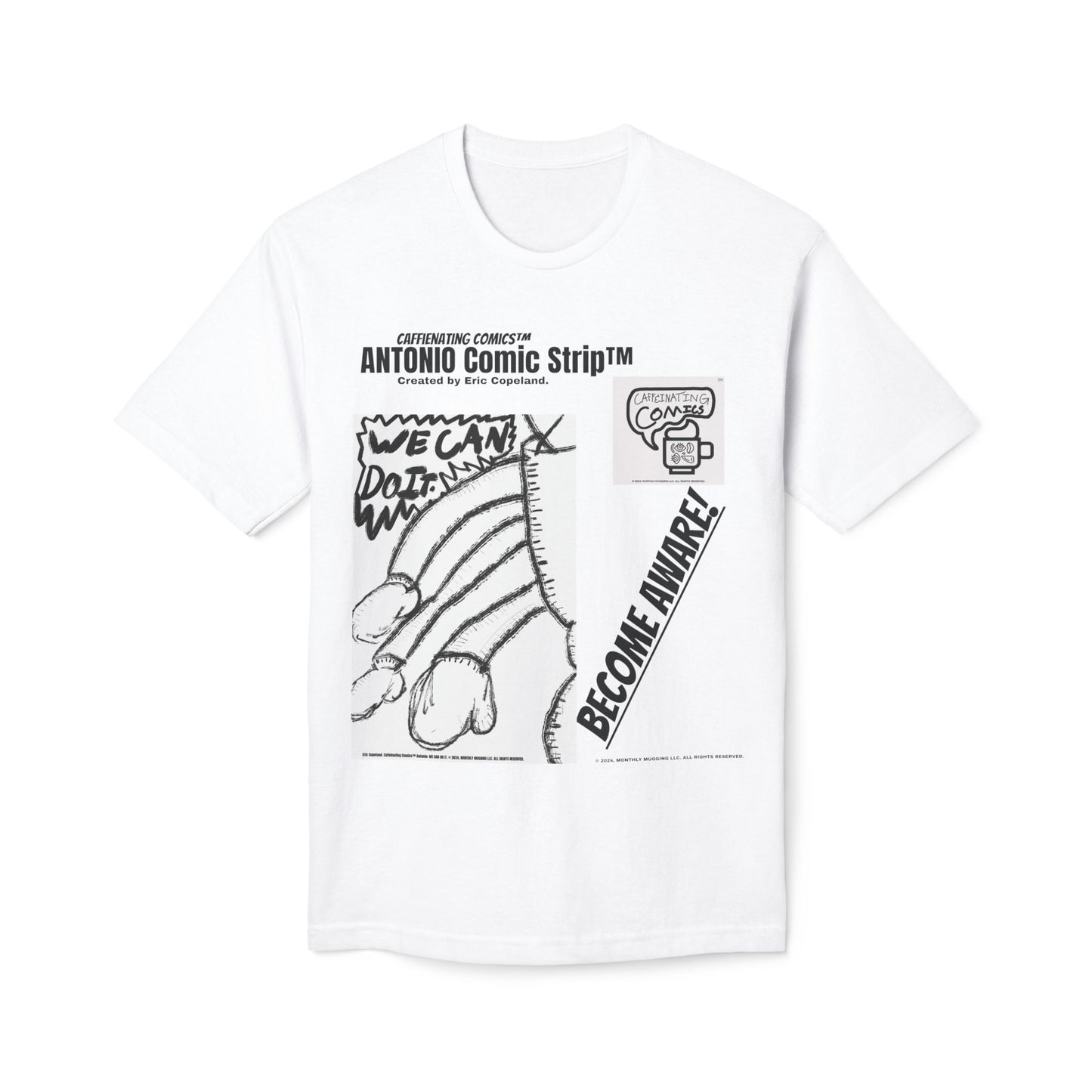 Antonio Comic Strip™ Unisex Midweight T-shirt, Made in US