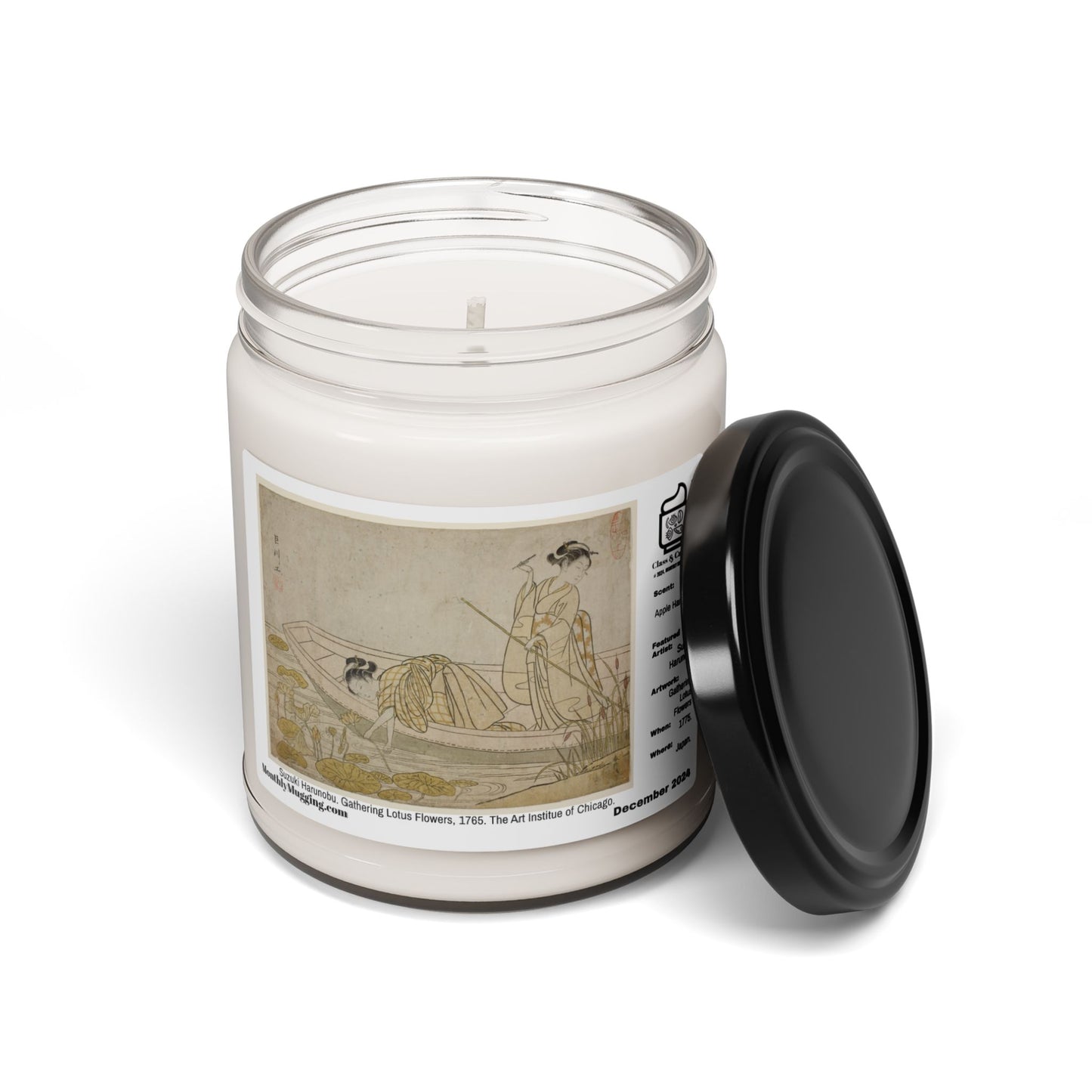 Suzuki Harunobu 鈴木 春信 Scented Soy Candle, 9oz | December 2024