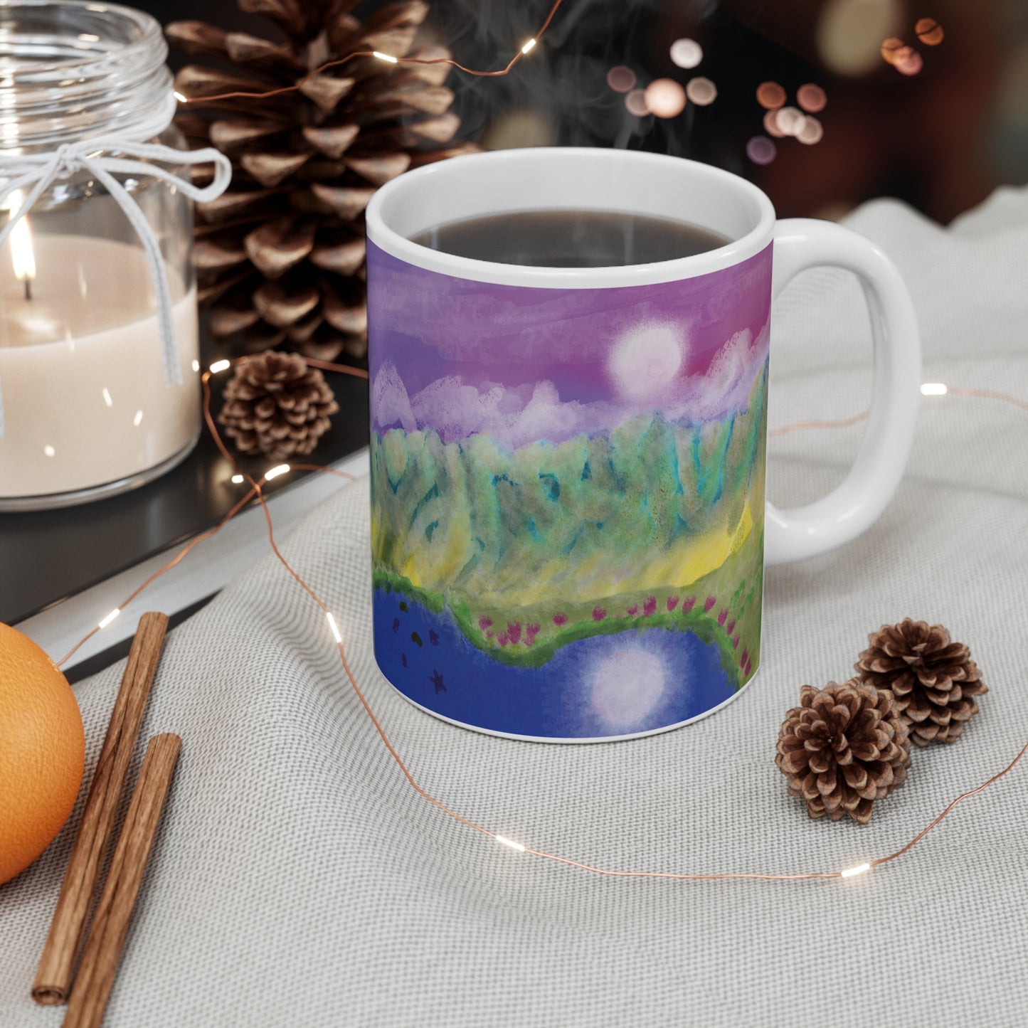 Dream Core Mountain Scape #1 Mug 11oz