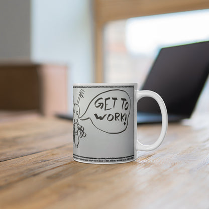 Antonio Comic Strip™: Get To Work! Caffeinating Comics™ Mug 11oz