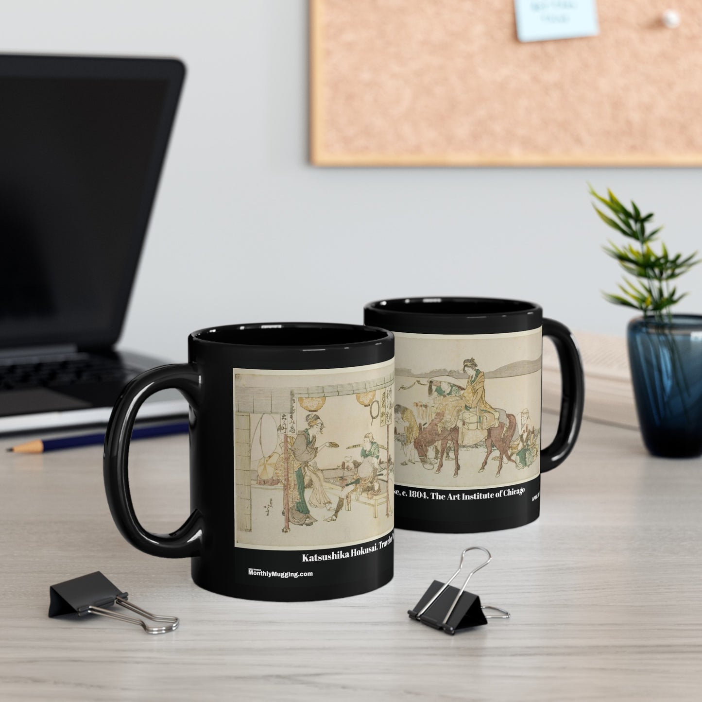 APRIL 2024 Travelers' tea house Mug 11oz. Katsushika Hokusai