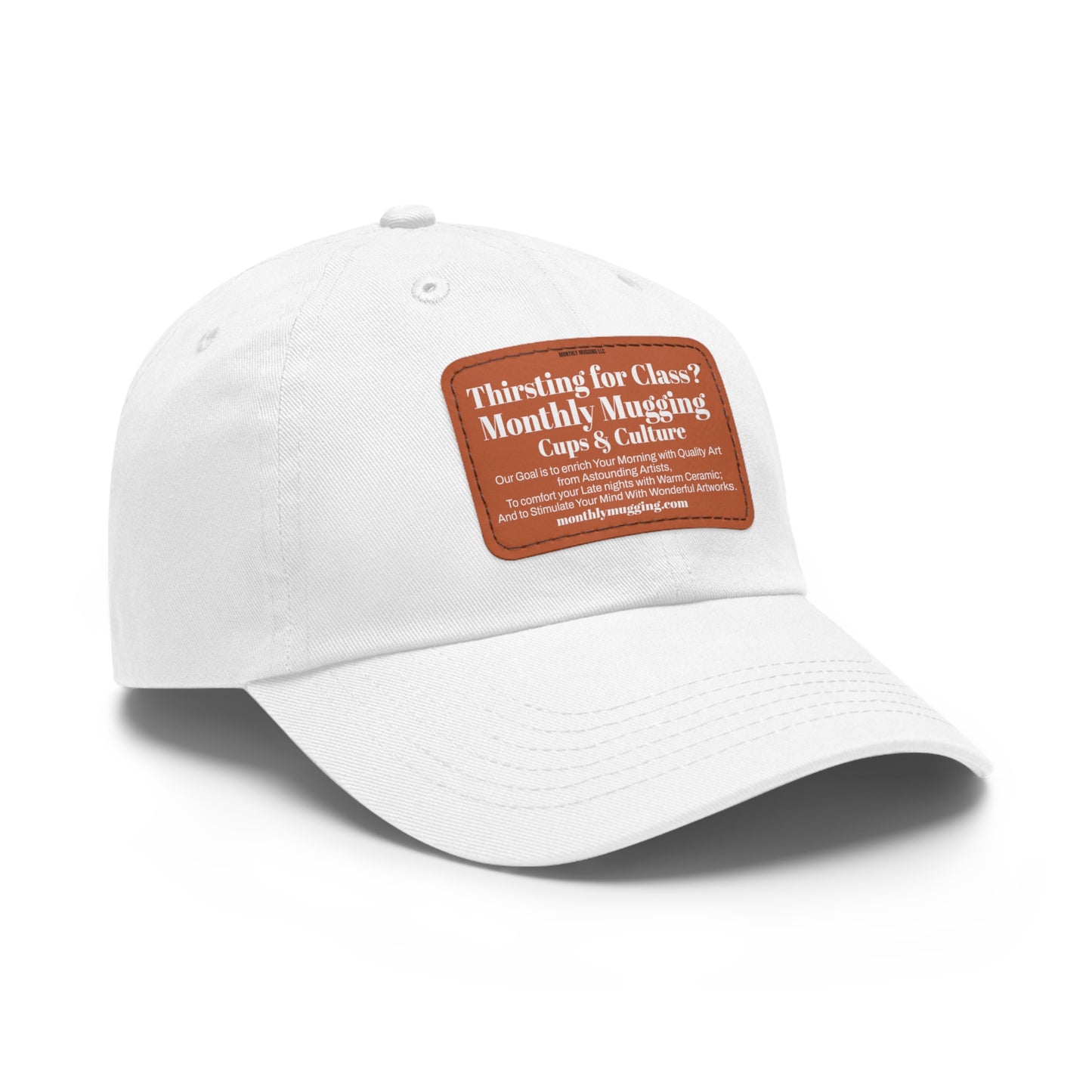 Official Monthly Mugging Merch Dad Hat with Leather Patch