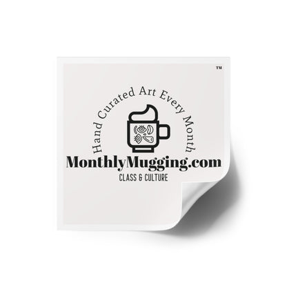 Monthly Mugging Logo Square Stickers, Indoor\Outdoor