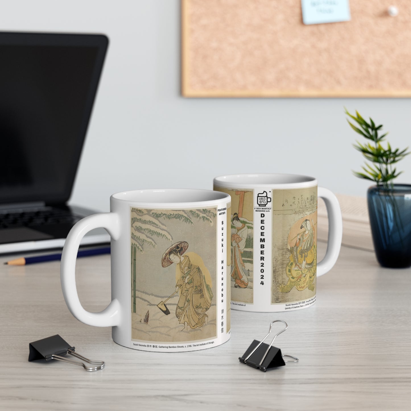 DECEMBER 2024 Suzuki Harunobu 鈴木 春信 Mug 11oz