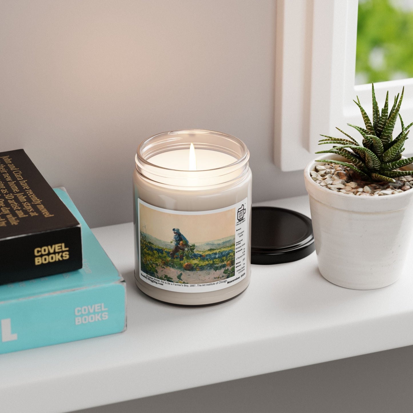 November 2024 Scented Soy Candle Featuring Work by Winslow Homer, Cinnamon Vanilla