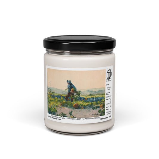 November 2024 Scented Soy Candle Featuring Work by Winslow Homer, Cinnamon Vanilla